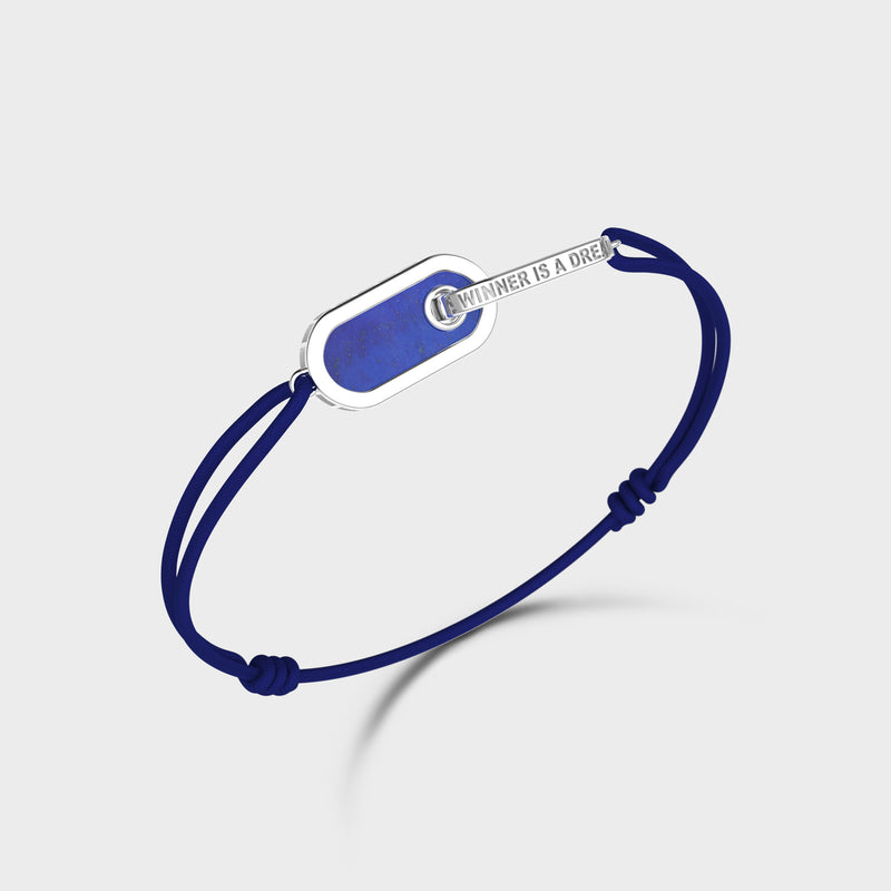 Bracelet Cordon Dreamer Argent Lapis Lazuli